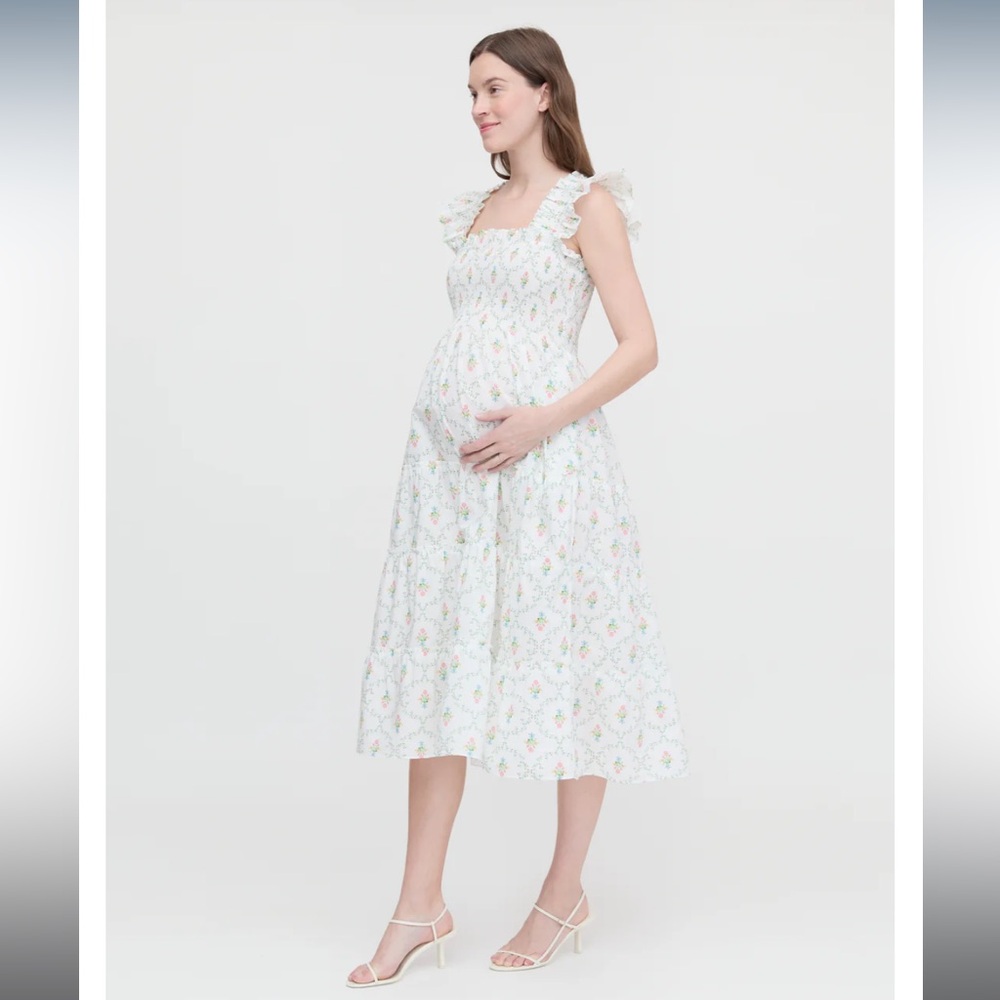 Hill House Pastel Trellis Nap Dress (Maternity)